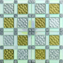 Most Popular Gold Leaf Glass Mosaic Tile in Foshan (AJ2A1610)